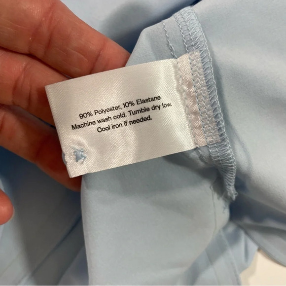 Ministry Of Supply Juno Mock Neck Tank Chambray Blue - Picture 5 of 10